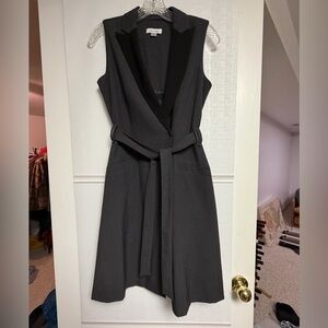 Calvin Klein Charcoal Wrap Dress